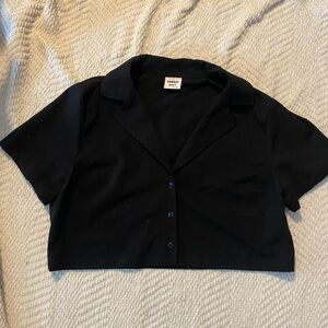 Sunday Best Black Short Sleeve Top